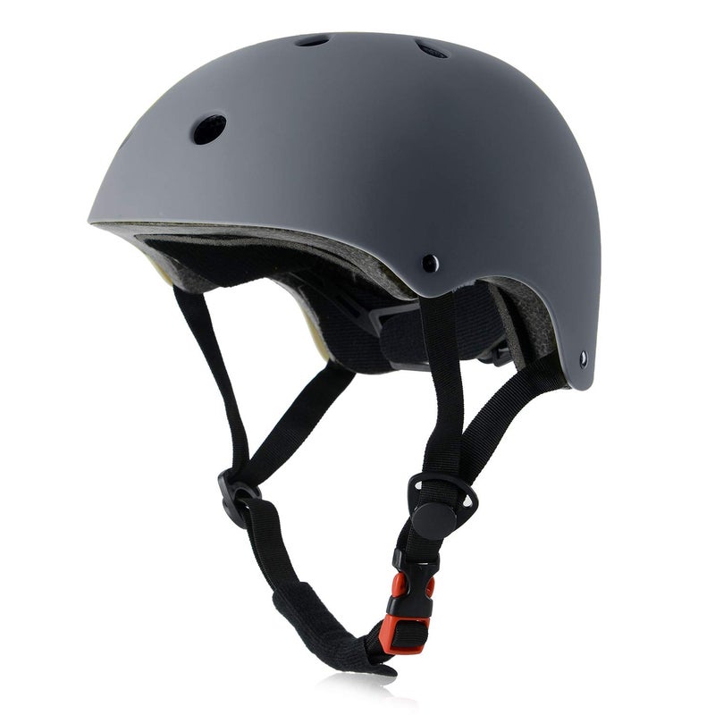Ouwoer Kids Bike Helmet, Adjustable and Multi-Sport, from Toddler to Youth, 3 Sizes (Gray) - Image 1